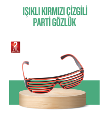 Renkli Işıklı Gözlük Eğlenceli Gece Aksesuarı