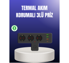 USB ve Type-C Portlu Anahtarlı Çoklu Priz Güç Ünitesi