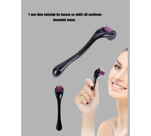 Dermaroller ve Vakumlu Siyah Nokta Temizleme Cihazı 2’li Cilt Bakım Seti
