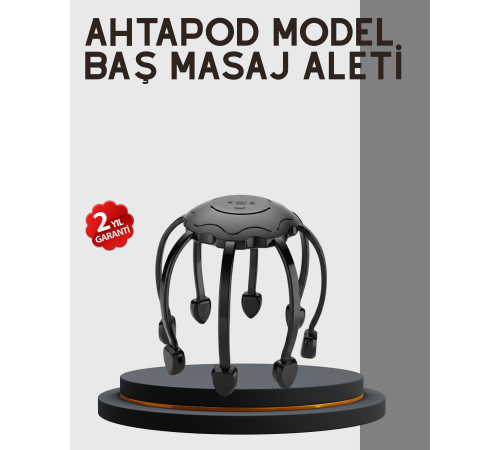 Çok Noktalı Elektrikli Kafa Masaj Cihazı 3 Modlu Rahatlatıcı Masaj