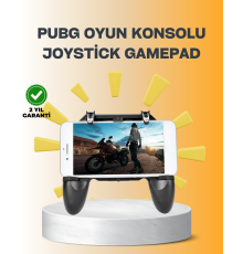 Joystick ve Parmak Tetikleyicili Mobil Oyun Gamepad Tutucu