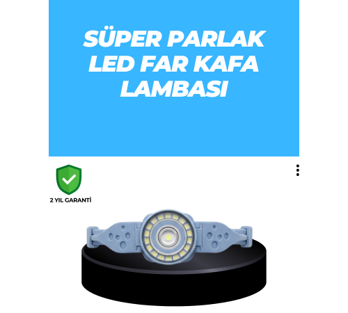 Uzun Pil Ömürlü Kamp ve Dağcılık Kafa Lambası