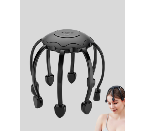 Titreşimli Saç Derisi Masaj Aleti 8 Kollu Derin Rahatlama ve Stres Azaltma