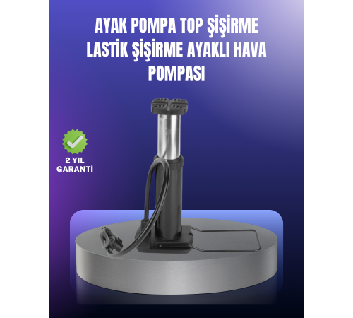 Ayak Pompası Otomobil Motosiklet Bisiklet Lastik Şişirme