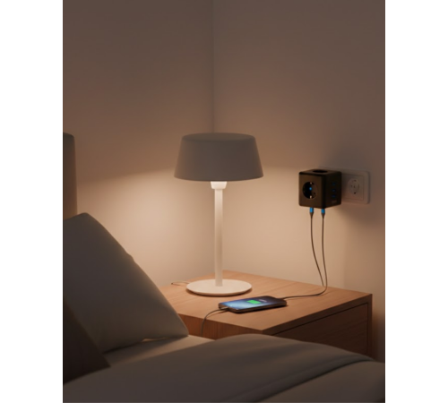 Akım Korumalı Priz Çoklu USB Girişli Güvenli Enerji Yönetimi