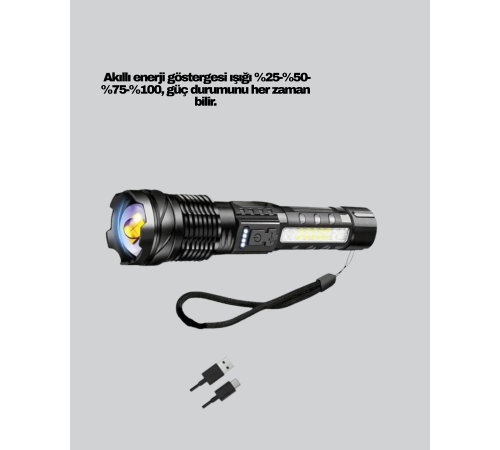 Outdoor ve Acil Durum İçin Güçlü LED El Feneri