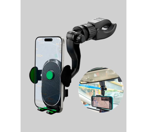 Ayarlanabilir Kıskaçlı Dikiz Aynası Telefon Tutucu Tüm Telefonlarla Uyumlu