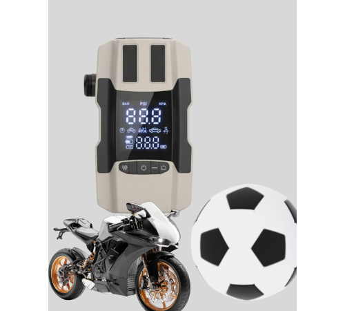 Dijital Ekranlı Araç Pompası Akü Takviye Powerbank 12.000 mAh