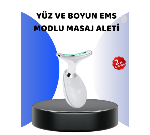 Yüz ve Boyun İçin LED Işık Terapili Bakım Cihazı