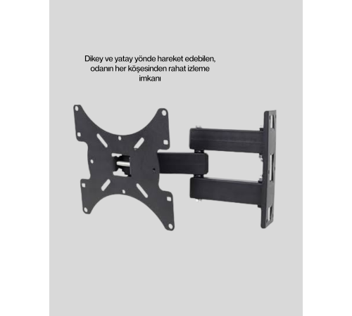 Hareketli TV Duvar Askı Aparatı 22–49 İnç Uyumlu