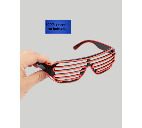 Parti ve Festival Aksesuarı LED Işıklı Gözlük