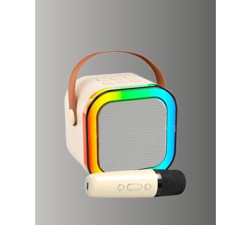 Kablosuz Karaoke Mikrofon Hoparlör Seti Güçlü Ses Çıkışı