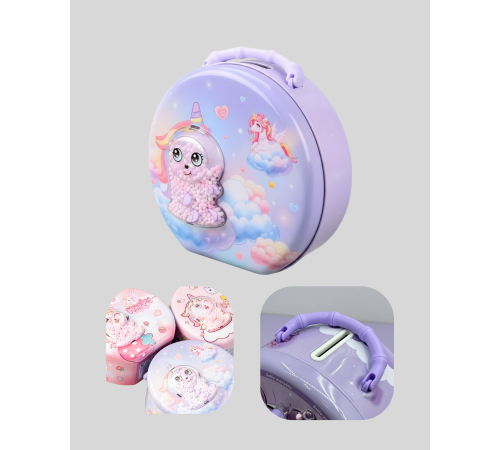 Şifreli Çocuk Para Kasası Metal Gövdeli Güvenli Kutu