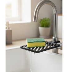 Damlama Tepsili Musluk Sünger Tutucu Tezgâh Üstü Düzenleyici