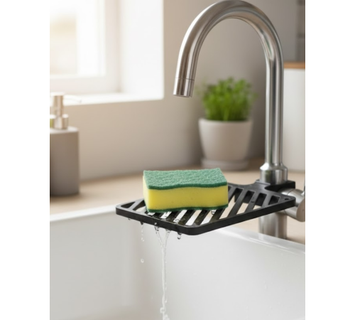 Damlama Tepsili Musluk Sünger Tutucu Tezgâh Üstü Düzenleyici