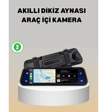 Gece Görüşlü Araç Dikiz Aynası Kamera Park Monitörlü