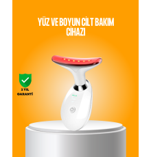 3 Modlu Boyun ve Yüz Bakım Cihazı – EMS, Temizleme, Sıcak Masaj ve Renkli Işık Terapi Özellikli