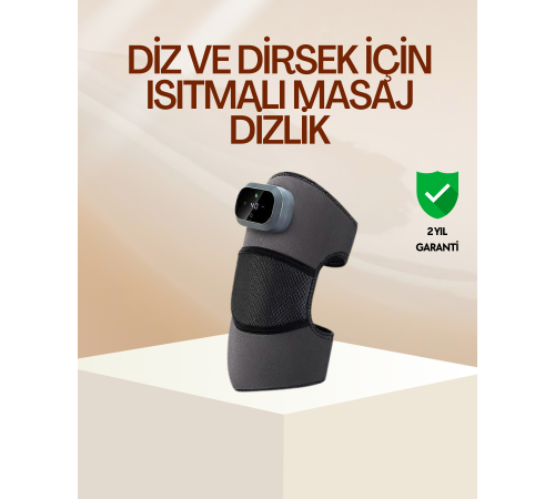 Diz ve Dirsek İçin Isıtmalı Masaj Dizlik Aparatı