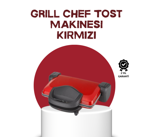 2000 Watt Tost Makinesi 6 Dilim Kapasiteli Döküm Plakalı Üç Kademeli Isı Ayarlı