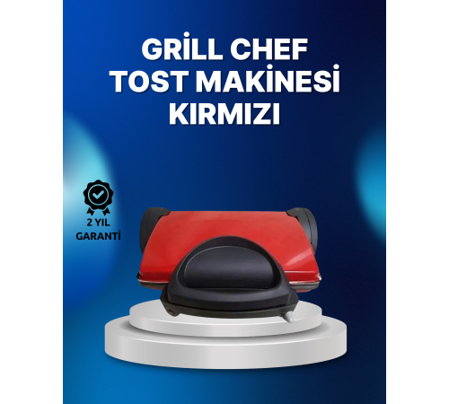 Tost Makinesi Kırmızı Döküm Plaka 6+ Dilim Çok Kapasiteli Izgara