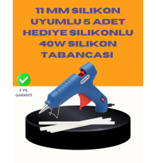 40W Sıcak Mum Silikon Tabancası 5 Silikon Hediyeli Hızlı Yapıştırma