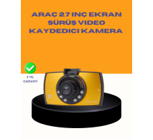 Araç Ön Kamera Full HD Kayıt ve G Sensor Özellikli