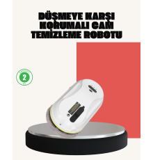 UPS Destekli Düşmeye Karşı Korumalı Cam Temizleme Robotu