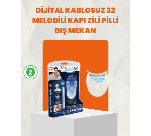 Beyazlatma Kalemli LED Diş Parlatma Seti