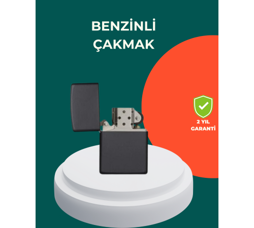 Çakmak Parlak Siyah Doldurulabilir Hedyelik Eşya