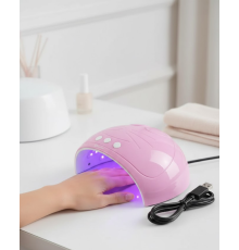 Ultraviyole Işıklı 15 Ledli 45W Oje Kurutucu Makine Pembe