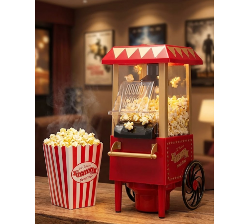 Yağsız Popcorn Makinesi Sıcak Hava ile Hızlı Patlatma