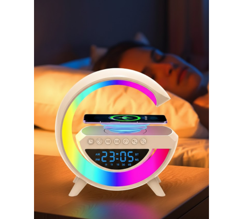 RGB Işıklı Kablosuz Hoparlör Bluetooth USB FM TF Kart Destekli