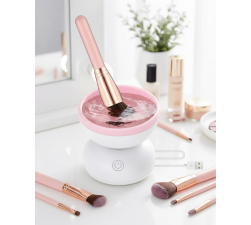Elektrikli Makyaj Fırçası Temizleyici USB ile Çalışan Otomatik Fırça Yıkama Makinesi