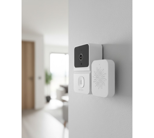 WiFi Akıllı Kapı Zili Kamera Gece Görüşlü Çift Yönlü Sesli