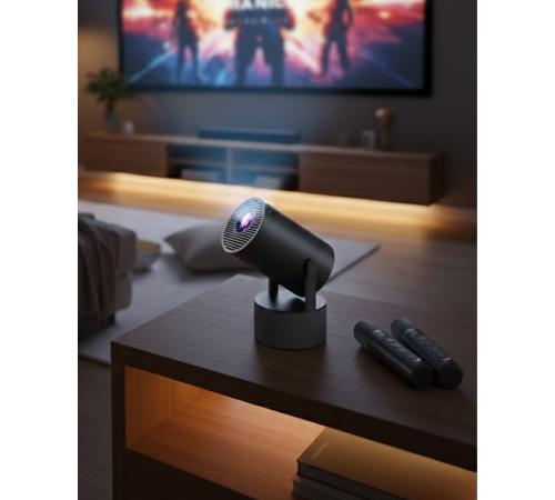Akıllı Projeksiyon Cihazı Karaoke Mikrofonlu 1080P Android
