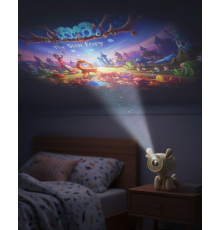 Geyik Tasarımlı Akıllı Projeksiyon 4K Destekli 500 ANSI Lümen