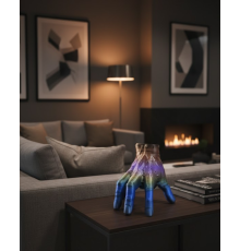 3D Rengarenk El Dekoratif Heykel 27x22 cm Büyük Boy Modern Tasarım