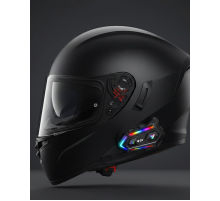 Yeni Nesil Bluetooth 5.3 Motosiklet Intercom RGB Işıklı 1000m Mesafeli