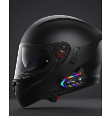 Yeni Nesil Bluetooth 5.3 Motosiklet Intercom RGB Işıklı 1000m Mesafeli
