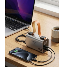 50000 mAh Powerbank Süper Hızlı Şarj LED Dijital Göstergeli Taşınabilir Şarj Cihazı