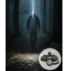 LED Sensörlü Şarjlı Kafa Feneri LCD Ekranlı 30W Güçlü Işık