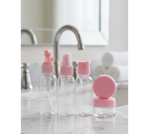 Taşınabilir 5’li Seyahat Kozmetik Şişe Seti 30 ml Sızdırmaz