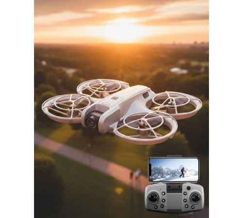 Mini Drone Kameralı Headless Mod LED Işıklı Akıllı Uçuş Sistemi