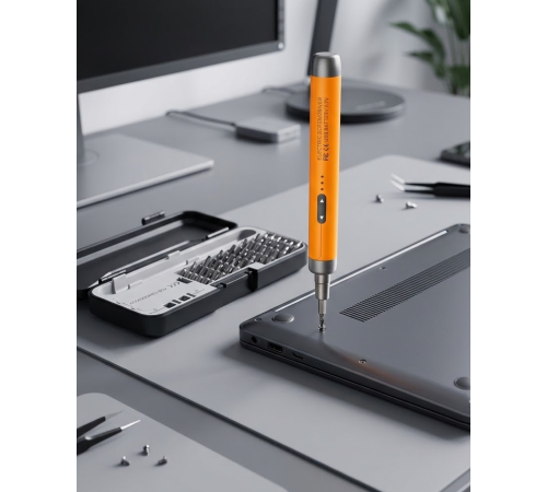 Kablosuz Şarjlı Elektrikli Tornavida Seti 38 Uçlu Type C Li Pil Hassas Tamir Seti