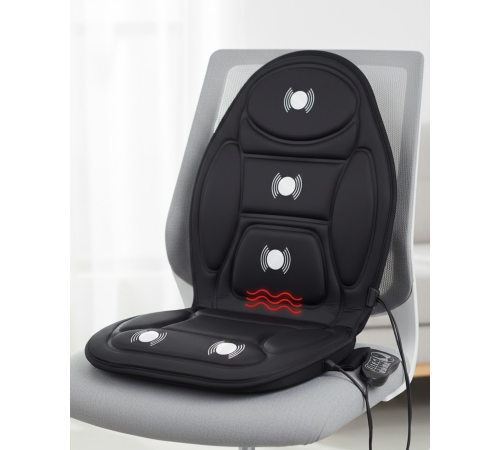 Isıtmalı Masaj Koltuk Minderi Sırt Bel Boyun ve Kalça Destekli
