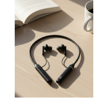 Uzun Süre Kullanımlı Kablosuz Boyun Askılı Stereo Kulaklık Güçlü Bas ve Net Ses