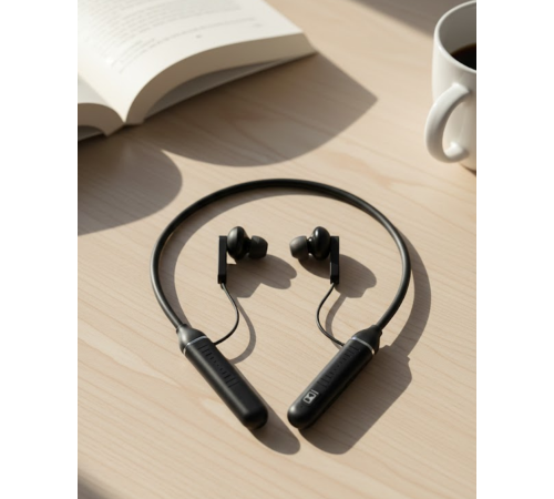 Uzun Süre Kullanımlı Kablosuz Boyun Askılı Stereo Kulaklık Güçlü Bas ve Net Ses