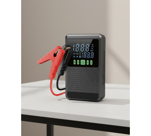 12.000 mAh Şarjlı Araç Akü Takviye ve Işıklı Hava Kompresörü