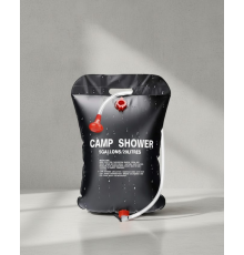 Solar Kamp Duşu 20 Litre Taşınabilir Şeffaf Su Seviyeli Dış Mekan Duş Sistemi