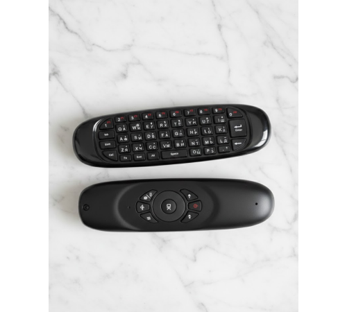 Kablosuz Hava Fareli Mini Klavye Jiroskop Destekli Uzaktan Kumanda